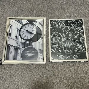Two Silver Plated 8 by 10 frames